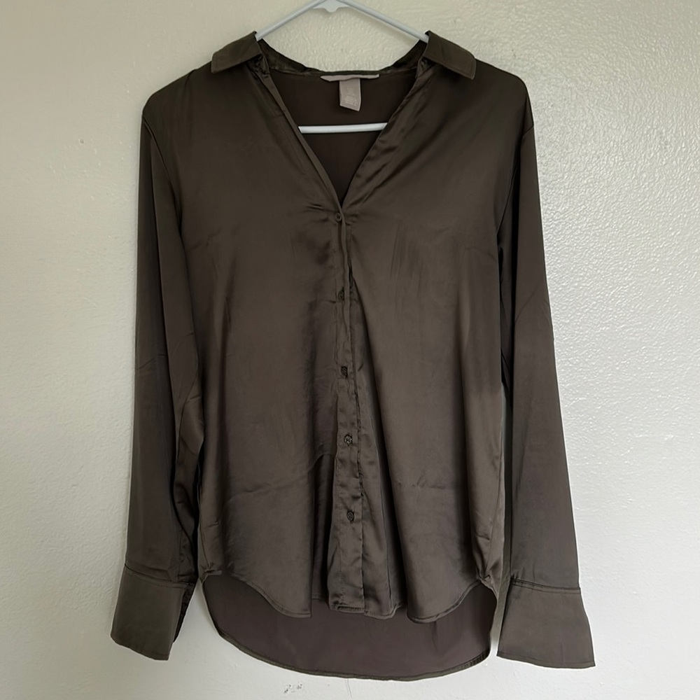 H&M Satin Button Down